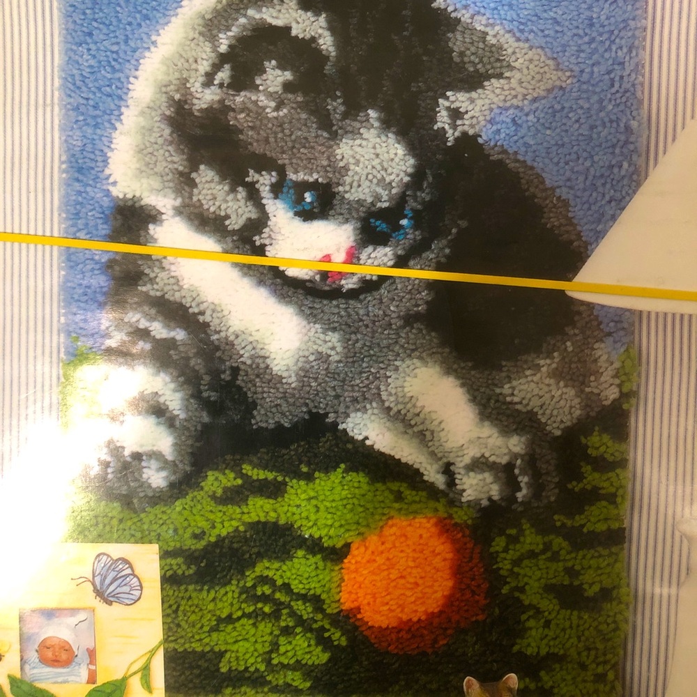 ✨Brand New✨ Vintage Kitten Rug Hooking Kit